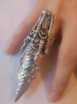 Anillo articulado. Garra metálica. #4