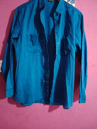 BLUSA AZUL.MASSIMO DUTTI.TALLA M.NUEVA
