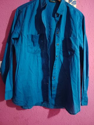 BLUSA AZUL.MASSIMO DUTTI.TALLA M.NUEVA