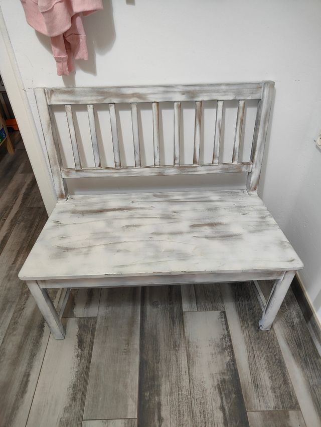 Banco madera atrezzo