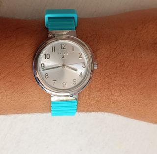 Reloj Tous azul acero NUEVO correa silicona menta