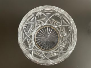 Antigua caramelera cristal tallado/plata
