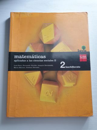 Libro de Matemáticas 2° Bachillerato