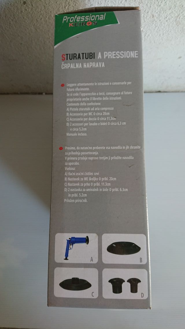 Pistola sturatubi manuale