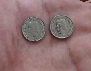 2 monedas Suiza, 10 Céntimos