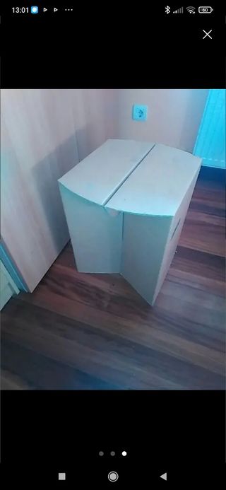 *Taburete carton plegable