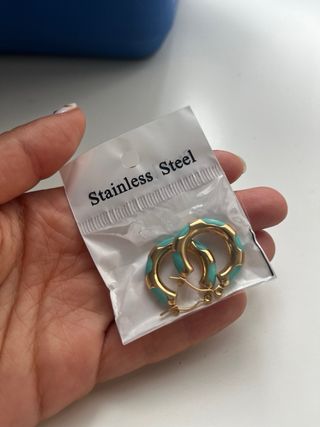 Pendientes aro acero