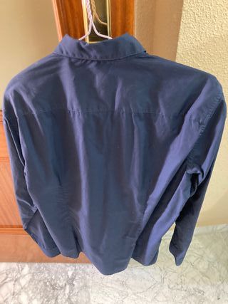 Camisa lisa azul Roberto Verino