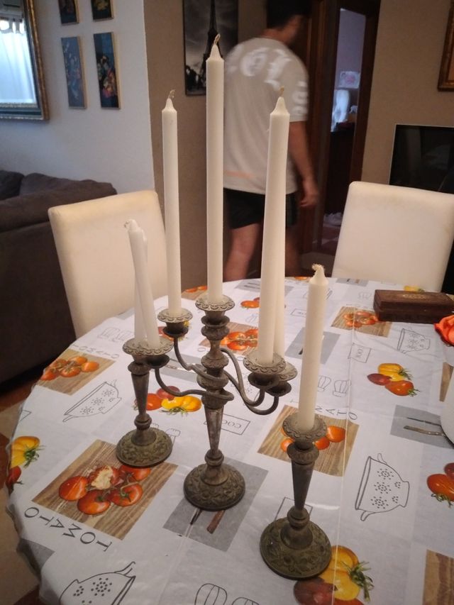 Juego de candelabros