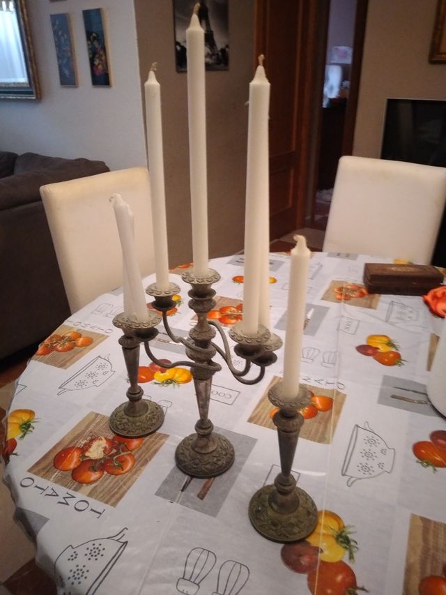 Juego de candelabros