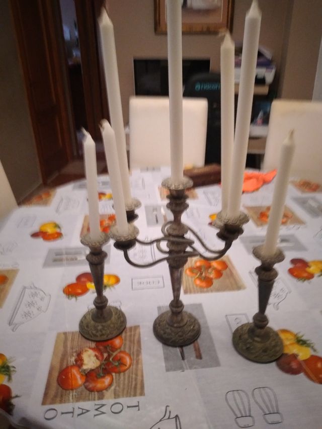 Juego de candelabros