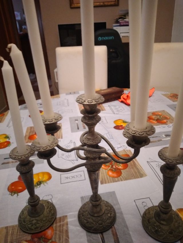 Juego de candelabros