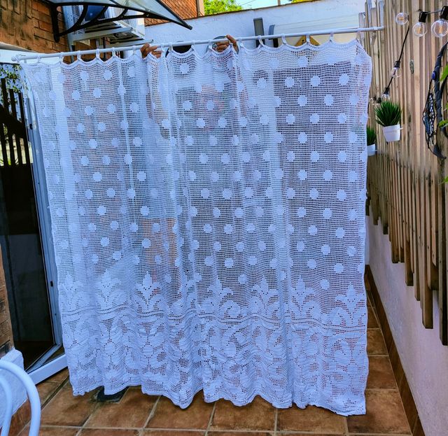 Cortina ganchillo 2.50x2.10