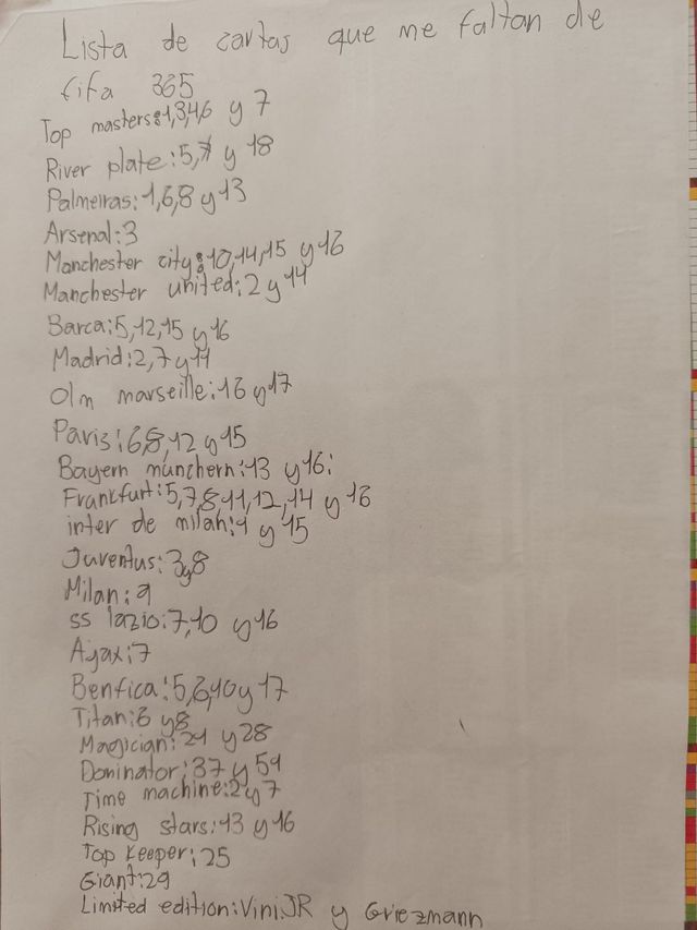 Cartas FIFA 365 2024. Intercambio Coleccion