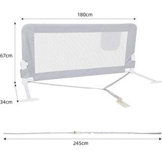 Barandilla de cama de 180 cm para bebés 