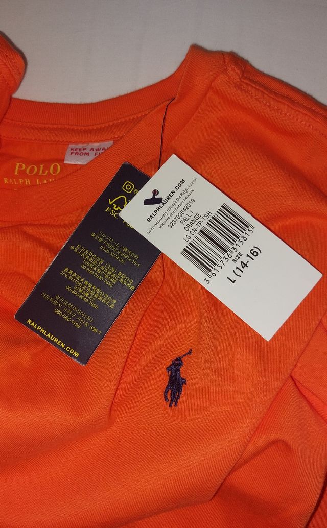 Maglietta arancione L (14-16 anni)