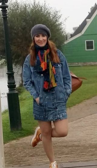 Chaqueta vaquera larga, talla M de Zara 