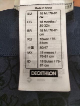 Leggins bimba 18 mesi Decathlon