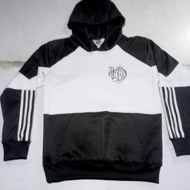 Sudadera Unisex negro-blanco