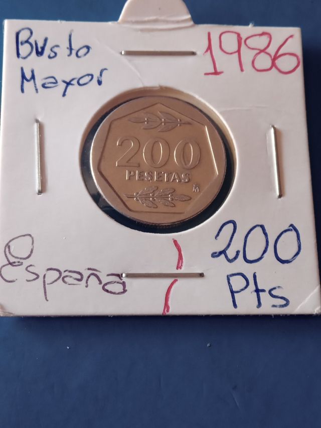 200 pesetas 1986.1 normal y otra variant