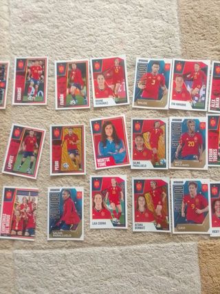 Lote de 27 Cromos  España Panini Eurocopa 2024