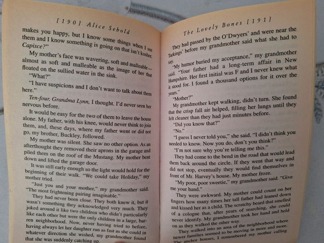 The lovely bones (Desde mi cielo). Libro