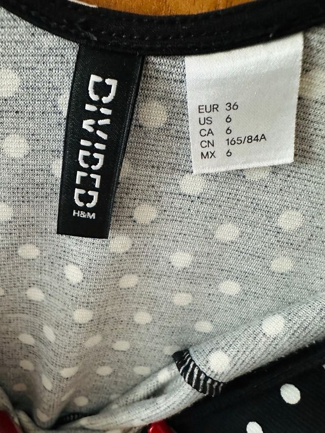 Vestito corto a pois H&M