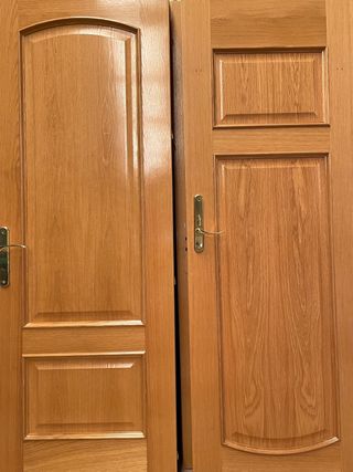 Puertas madera casa como nuevas