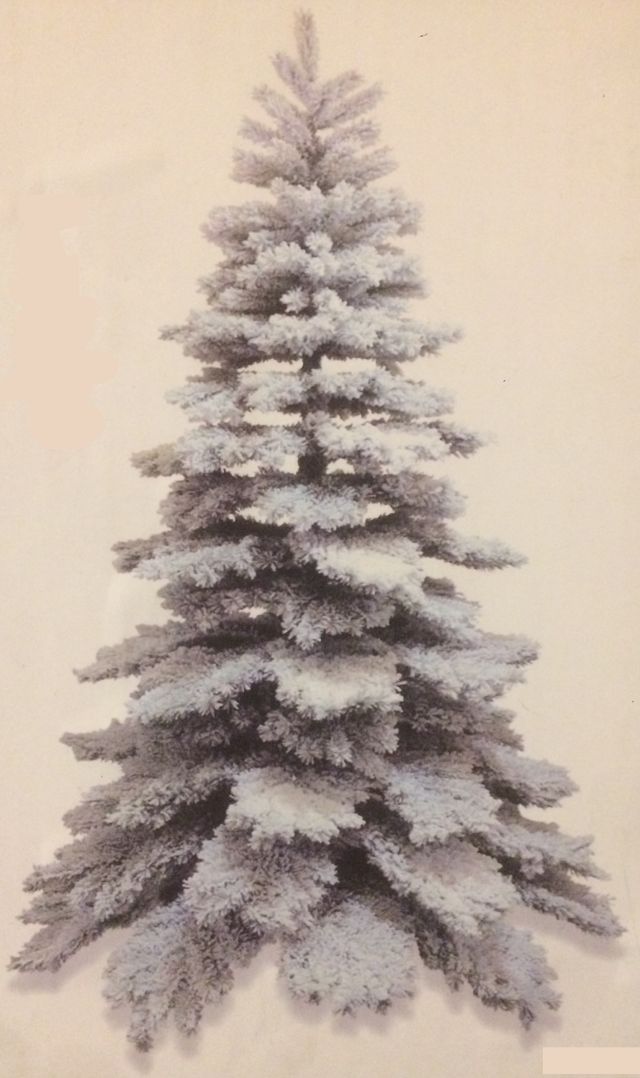 árbol de navidad nevado 