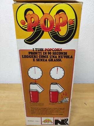 MACCHINA DA POPCORN VINTAGE CON SCATOLA ORIGINALE