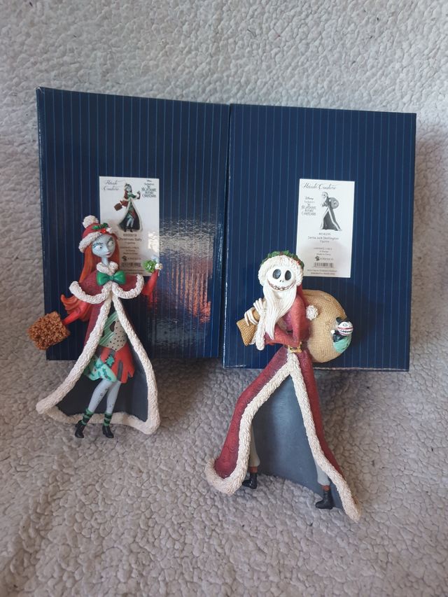 Pack figuras Enesco Jack y Sally Santa