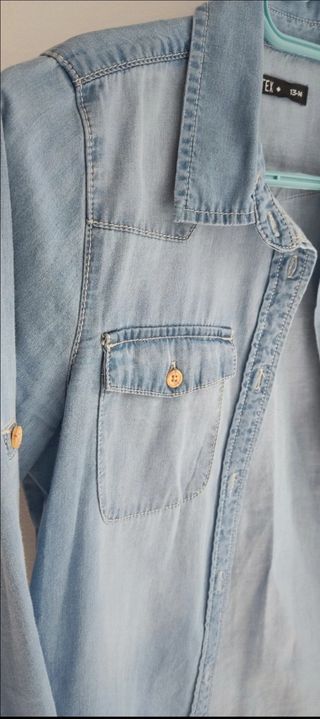 Camisa vaquera niña T. 13-14