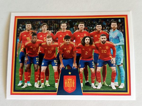 Cromo Selección Española masculina