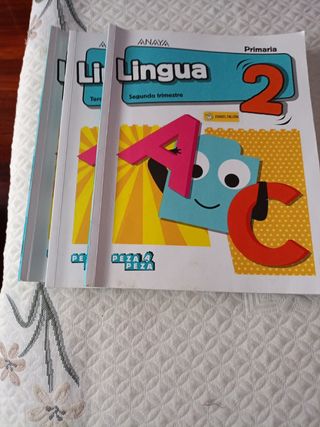 Libros Lingua peza a peza 2 primaria anaya 