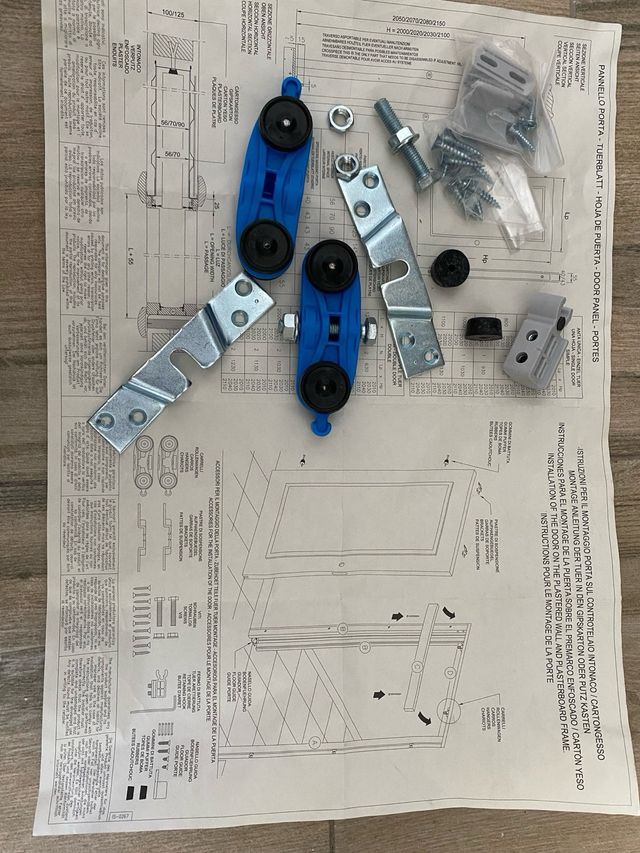 Herraje puerta corredera empotrada 