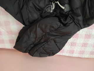 Abrigo anorak largo de plumas