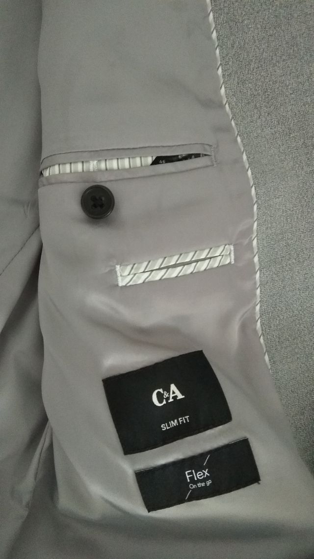 Americana o blazer gris de hombre