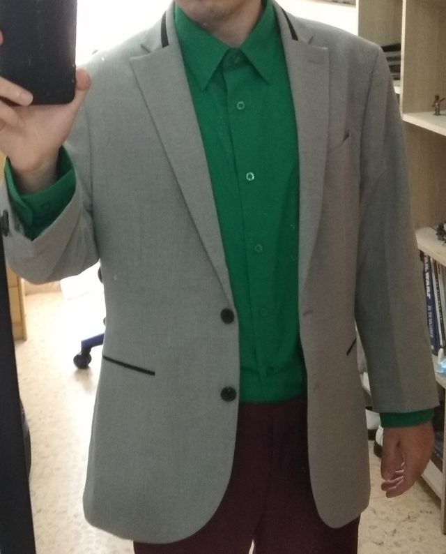 Americana o blazer gris de hombre