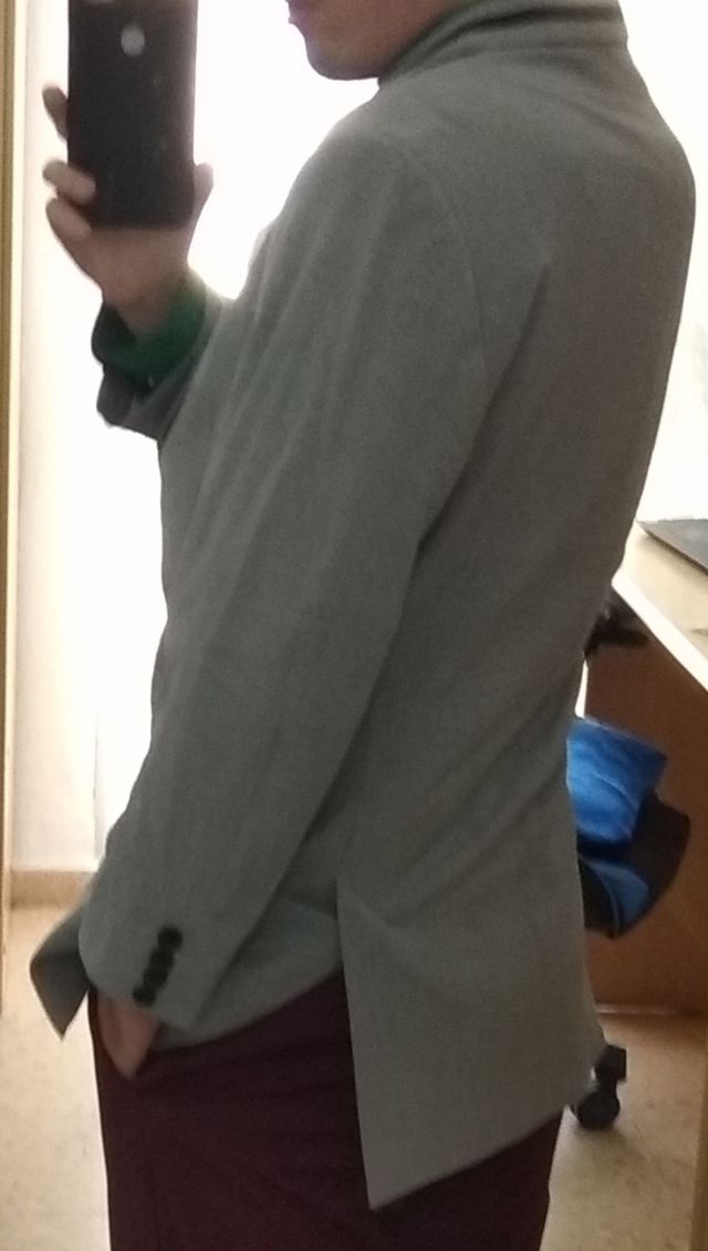 Americana o blazer gris de hombre