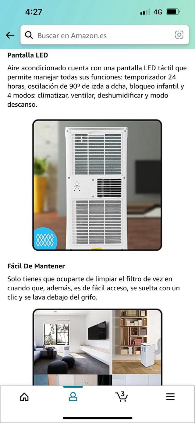 Aire acondicionado ventilador deshumidificador