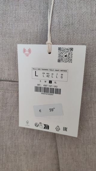 chaleco cruzado lino zara indiano