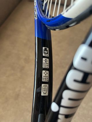 2x Raquetas tenis Prince TT 11 con fundas