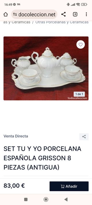 Juego de café de alta calidad