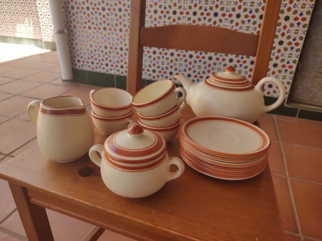 Vajilla vintage, de te y café porcelana.