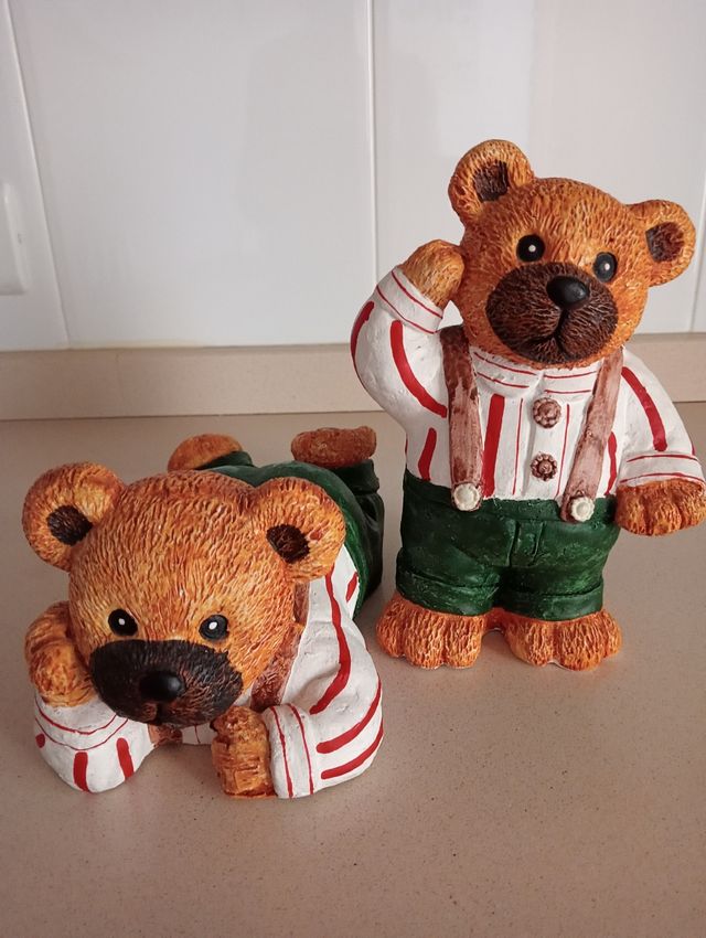 DOS OSOS DECORACIÓN‼️23X23 CM‼️CUARTO NIÑOS/AS‼️‼️