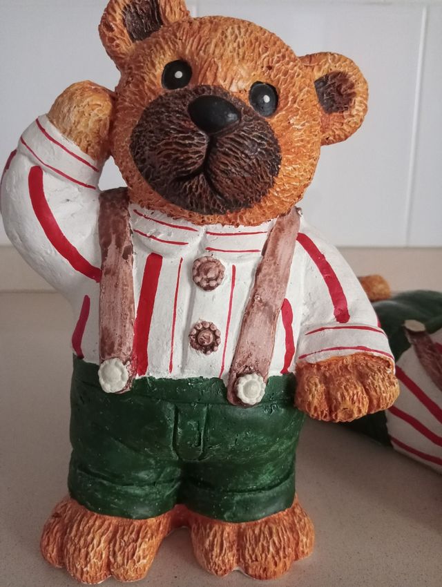 DOS OSOS DECORACIÓN‼️23X23 CM‼️CUARTO NIÑOS/AS‼️‼️