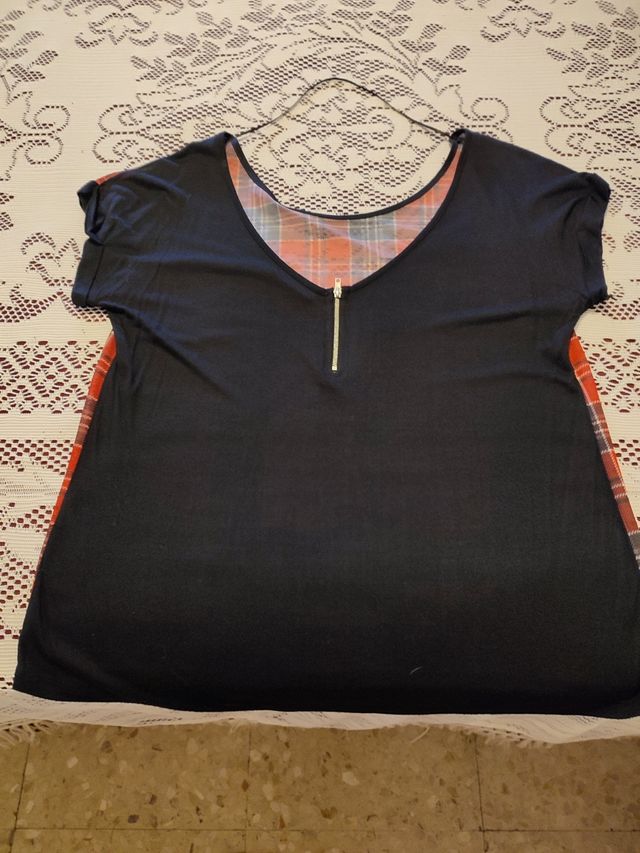 Camisa cuadros transparente 