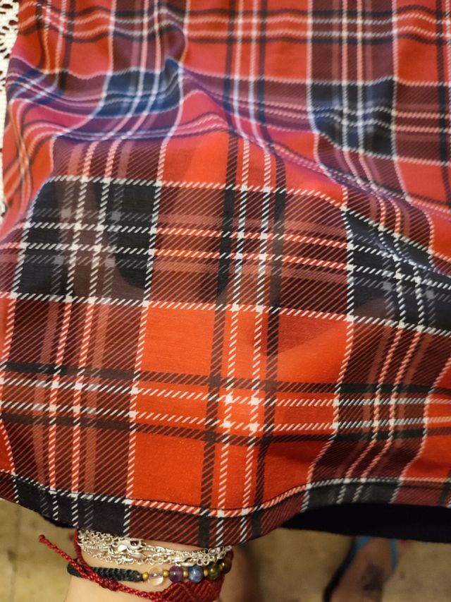 Camisa cuadros transparente 