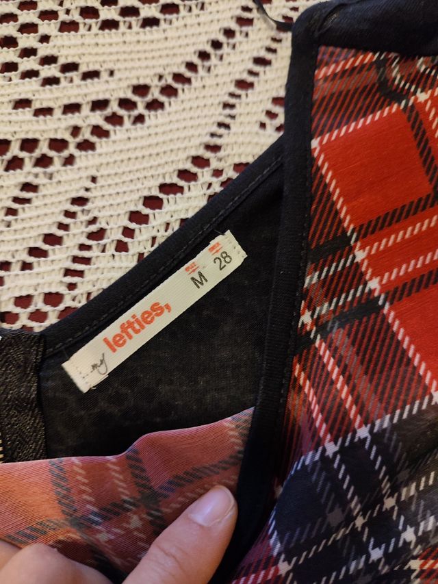 Camisa cuadros transparente 