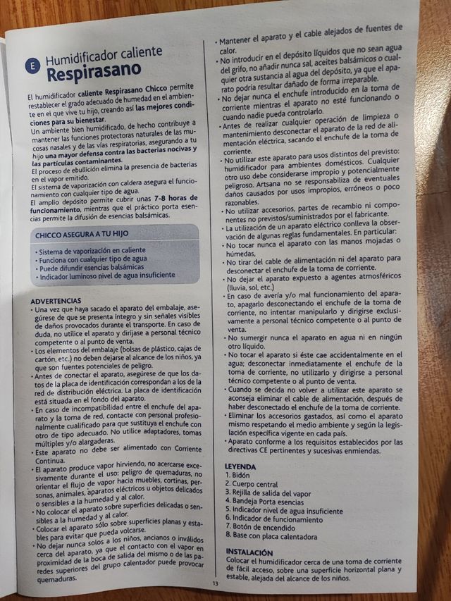 Humidificador Chicco